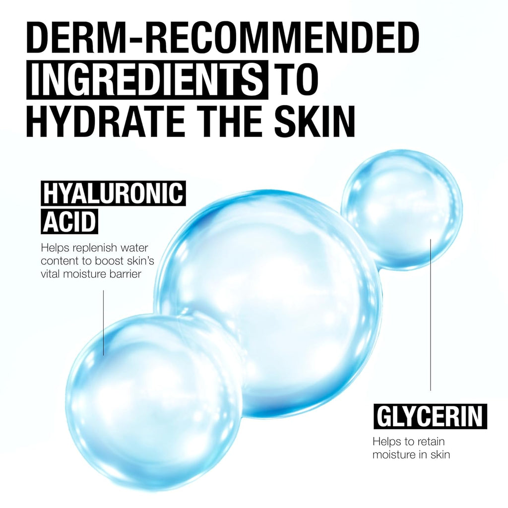 Hydro Boost Hydrating Gel Cleanser, Face Wash & Makeup Remover, Gentle Facial Cleanser with Hyaluronic Acid, Hypoallergenic, Oil-Free, Soap-Free, 7.8 Fl Oz